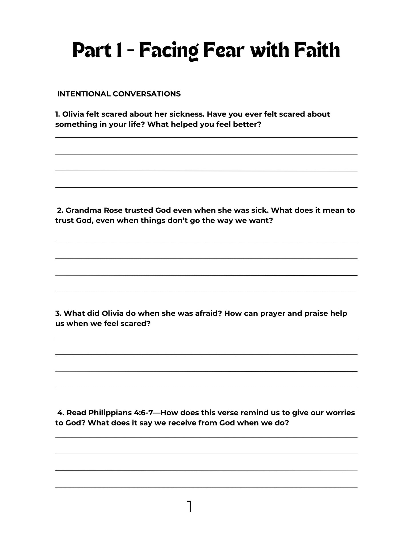 Olivia Braves Attacking Waves: Kids Companion Discussion & Activity Booklet