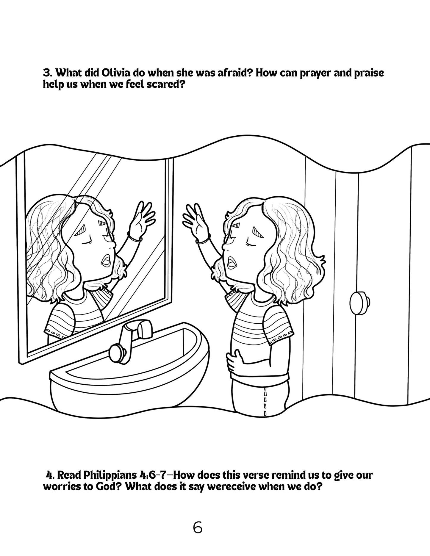 Olivia Braves Attacking Waves: Kids Companion Discussion & Activity Booklet