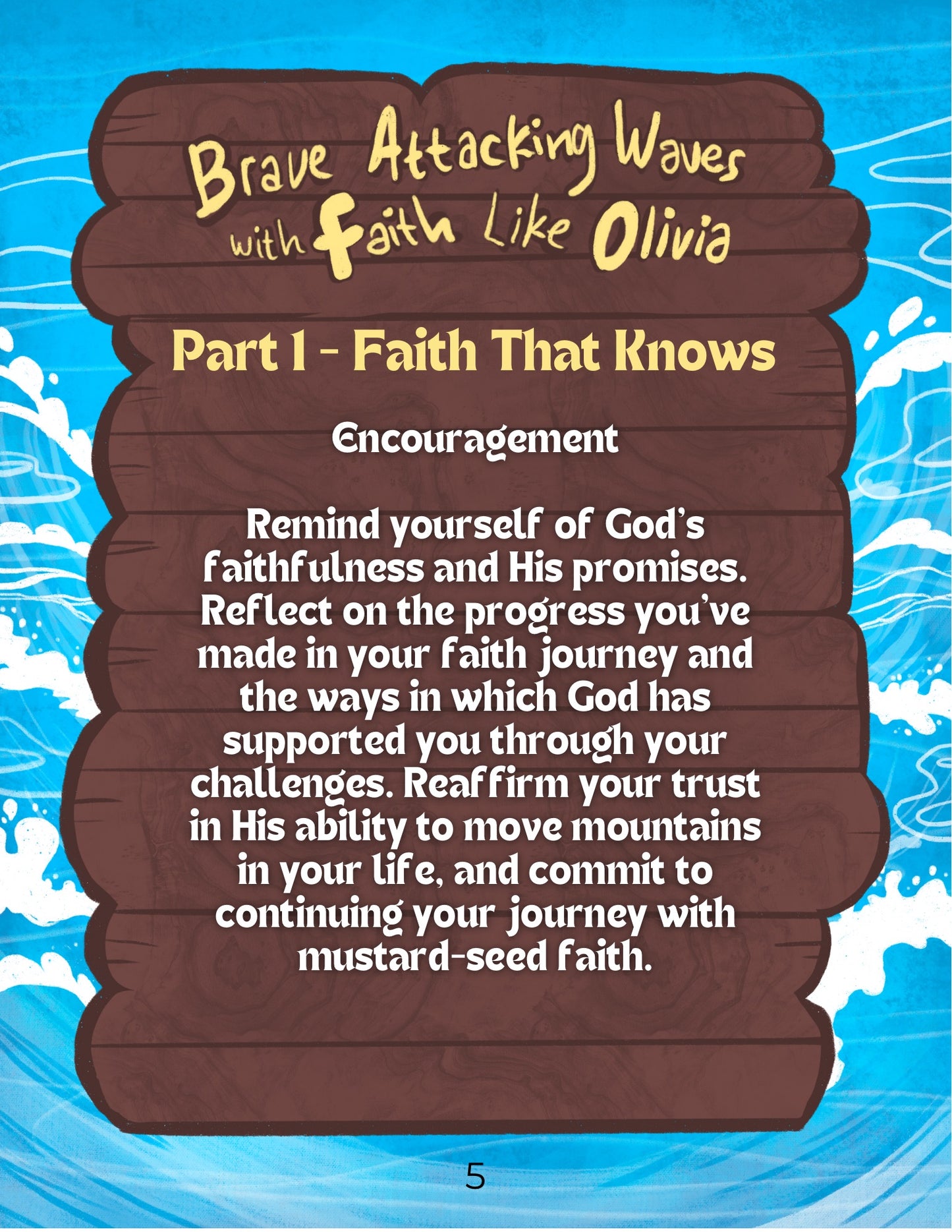 Olivia Braves Attacking Waves: Devotional Video Reflection Guide (for Parents + Mentors)